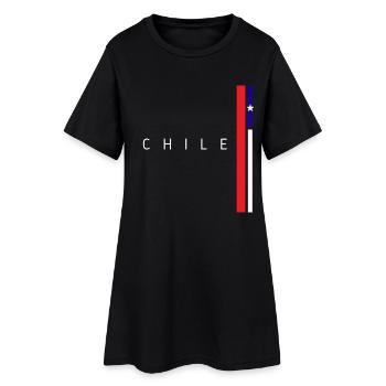 Drapeau du Chili, fierté chilienne - Robe T-shirt Femme - noir - Devant