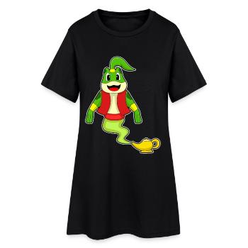 Génie grenouille - Robe T-shirt Femme - noir - Devant