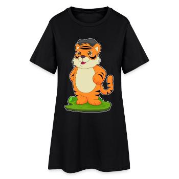 École des Tigres pour les Élèves Casquettes - Robe T-shirt Femme - noir - Devant