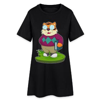 Livre de retraite Tiger - Robe T-shirt Femme - noir - Devant