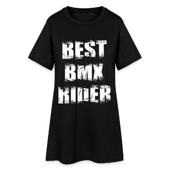 BMX Cyclist Slogan - Women’s T-Shirt Dress - black - Front