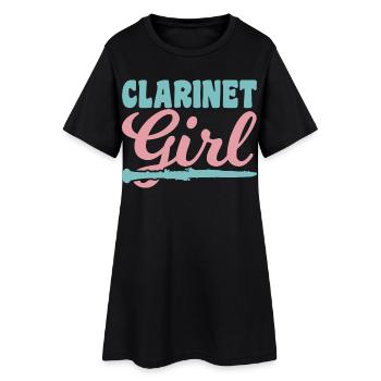 Clarinettiste - Robe T-shirt Femme - noir - Devant