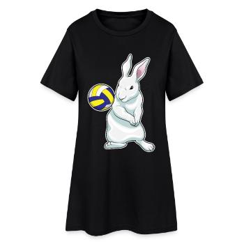 Joueur de volley-ball Bunny Volley-ball - Robe T-shirt Femme - noir - Devant