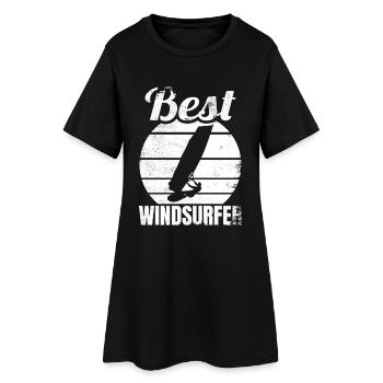 Meilleur véliplanchiste - Robe T-shirt Femme - noir - Devant