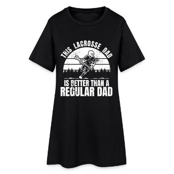 Drôle de papa de crosse - Robe T-shirt Femme - noir - Devant