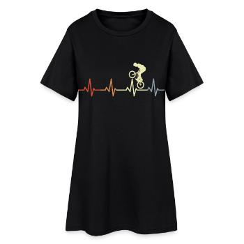 BMX Heartbeat Vintage - Robe T-shirt Femme - noir - Devant