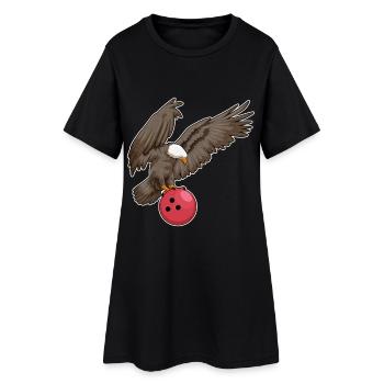 Boule de bowling Eagle Bowling - Robe T-shirt Femme - noir - Devant