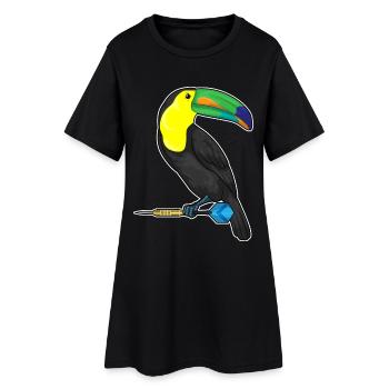 Toucan Dart Dart - Robe T-shirt Femme - noir - Devant