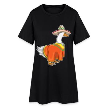 Sombrero de canard - Robe T-shirt Femme - noir - Devant