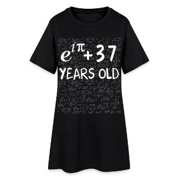 36th birthday 36 years old Euler Identity gift - Women’s T-Shirt Dress - black - Front