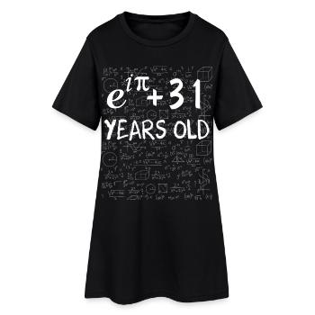 30. Geburtstag 30 Jahre Euler Identity - Frauen T-Shirt-Kleid - Schwarz - Vorne