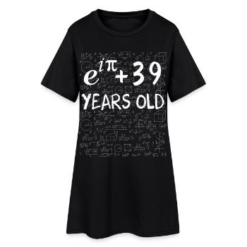 38th birthday 38 years old Euler Identity math - Women’s T-Shirt Dress - black - Front