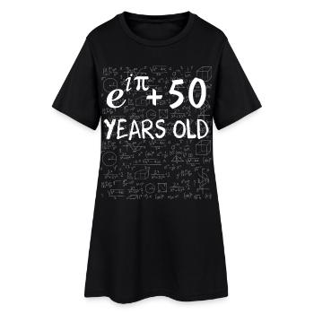 49. Geburtstag 49 Jahre Euler - Frauen T-Shirt-Kleid - Schwarz - Vorne