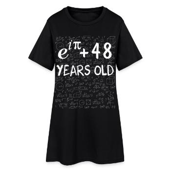 47th Birthday 47 Years Euler Identity Math Gift - Women’s T-Shirt Dress - black - Front