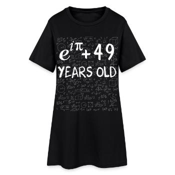 48. Geburtstag 48 Jahre Euler - Frauen T-Shirt-Kleid - Schwarz - Vorne