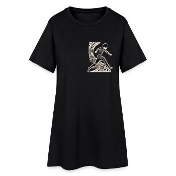 Cadeau de rugby, conception des joueurs et des fans - Robe T-shirt Femme - noir - Devant