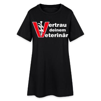 Veterinär Vertrauen Tierarzt Vet - Frauen T-Shirt-Kleid - Schwarz - Vorne