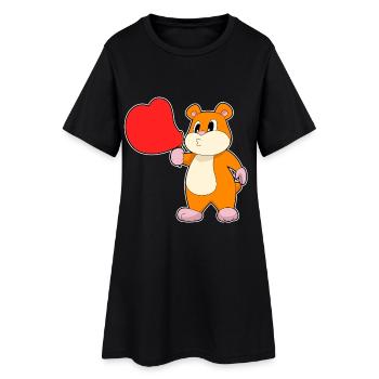 Bulles de savon pour hamster - Robe T-shirt Femme - noir - Devant