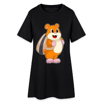 École de sac à dos pour élèves hamsters - Robe T-shirt Femme - noir - Devant