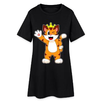 Tiger Crown - Women’s T-Shirt Dress - black - Front