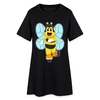 Biene Inline skating Inline skates - Frauen T-Shirt-Kleid - Schwarz - Vorne