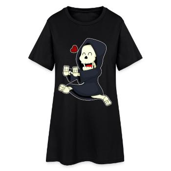 Jogging squelette sport de jogging - Robe T-shirt Femme - noir - Devant