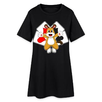 Dog Poker Cartes de poker - Robe T-shirt Femme - noir - Devant