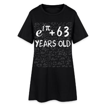 62. Geburtstag 62 Jahre Euler - Frauen T-Shirt-Kleid - Schwarz - Vorne