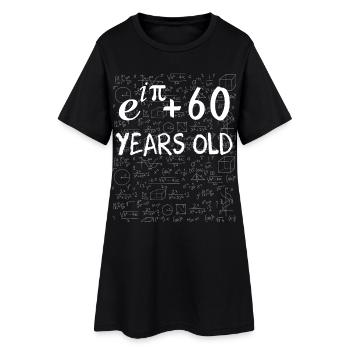 59e anniversaire 59 ans Euler Identité cadeau math - Robe T-shirt Femme - noir - Devant
