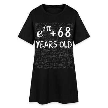 67e anniversaire 67 ans Euler Identité cadeau math - Robe T-shirt Femme - noir - Devant