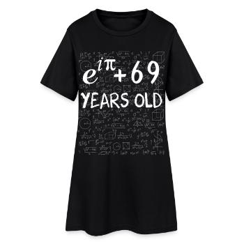 68th Birthday 68 Years Euler Identity Math Gift - Women’s T-Shirt Dress - black - Front