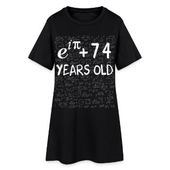 73rd Birthday 73 Years Euler Identity Math Gift - Women’s T-Shirt Dress - black - Front