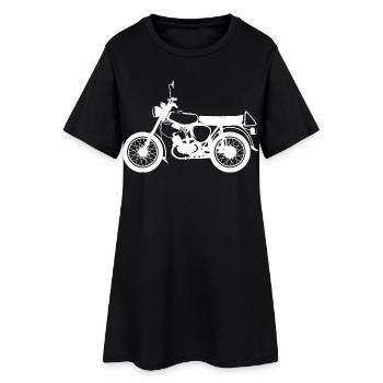 simme s50 mobylette classique GDR Est icône - Robe T-shirt Femme - noir - Devant