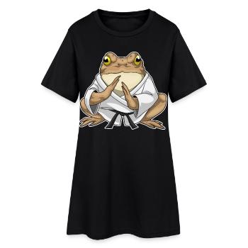 Frog Karate Martial Arts - Women’s T-Shirt Dress - black - Front