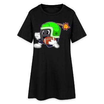 Sports de football américain explosifs - Robe T-shirt Femme - noir - Devant