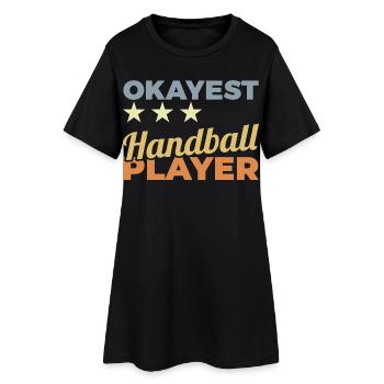 Meilleur joueur de handball - Robe T-shirt Femme - noir - Devant