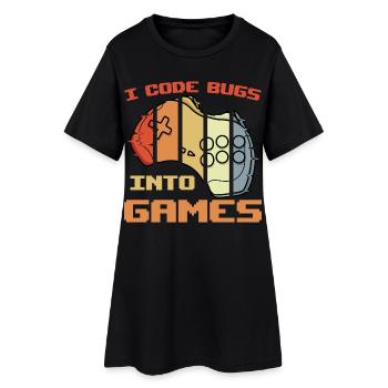 Game programmer joke - Women’s T-Shirt Dress - black - Front