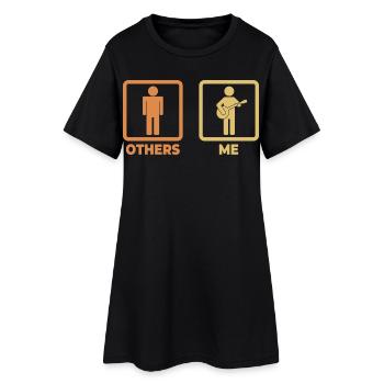 Horaire des joueurs de banjo - Robe T-shirt Femme - noir - Devant