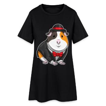 Meerschweinchen Bräutigam Fliege Hochzeit - Frauen T-Shirt-Kleid - Schwarz - Vorne
