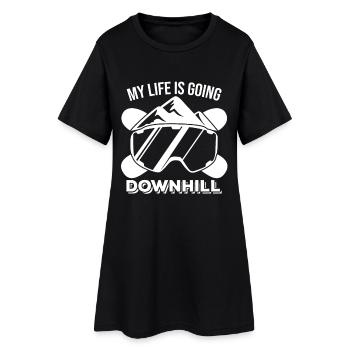 Ma vie se dégrade - Robe T-shirt Femme - noir - Devant