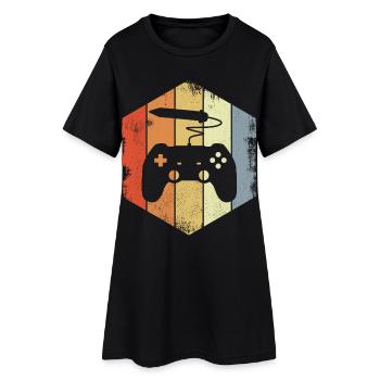 Artiste du jeu - Robe T-shirt Femme - noir - Devant
