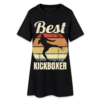 Best Kickboxer - Frauen T-Shirt-Kleid - Schwarz - Vorne