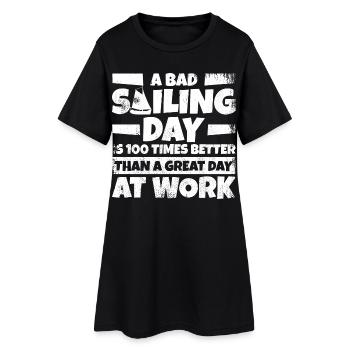 Navigation - Robe T-shirt Femme - noir - Devant