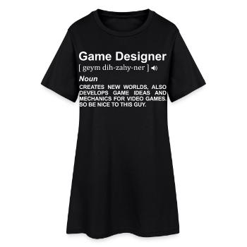 Game Designer Meaning - Women’s T-Shirt Dress - black - Front