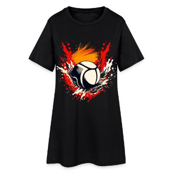 Volley-ball - Robe T-shirt Femme - noir - Devant