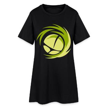 Logo de volleyball minimaliste - Robe T-shirt Femme - noir - Devant