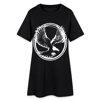 Forte silhouette d’aigle - Robe T-shirt Femme - noir - Devant