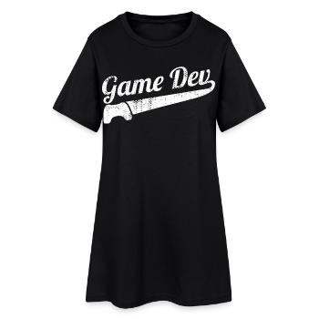 Développeur de jeux - Robe T-shirt Femme - noir - Devant