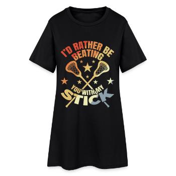 Drôle de blague sur la crosse - Robe T-shirt Femme - noir - Devant