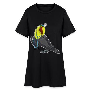 Toucan Doctor Stethoscope - Women’s T-Shirt Dress - black - Front